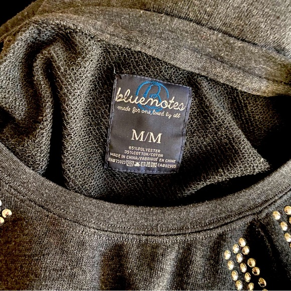 Bluenotes knit Smokey grey studded sweater - Picture 5 of 5